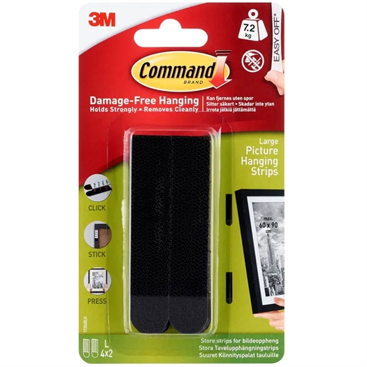 3M Command Store Strips til Billedophæng 7100109346