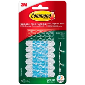 3M Command Clips til Dekorationer 7100119115