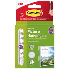 3M Command Smalle Strips til Billedophæng 7100337191