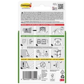 3M Command 17207-WHI-4 Narrow Picture Hanging Strips